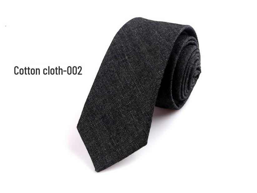 New Plaid Twill Cotton Tie: Men's Business Casual Korean Style for Weddings
