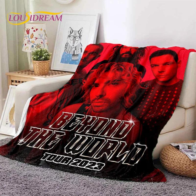 Rock Band Tokio Hotel Билл Каулитц Мягкое фланелевое одеяло для кровати, спальни, дивана, пикника, Плед для укрытия, активного отдыха на природе, подарок