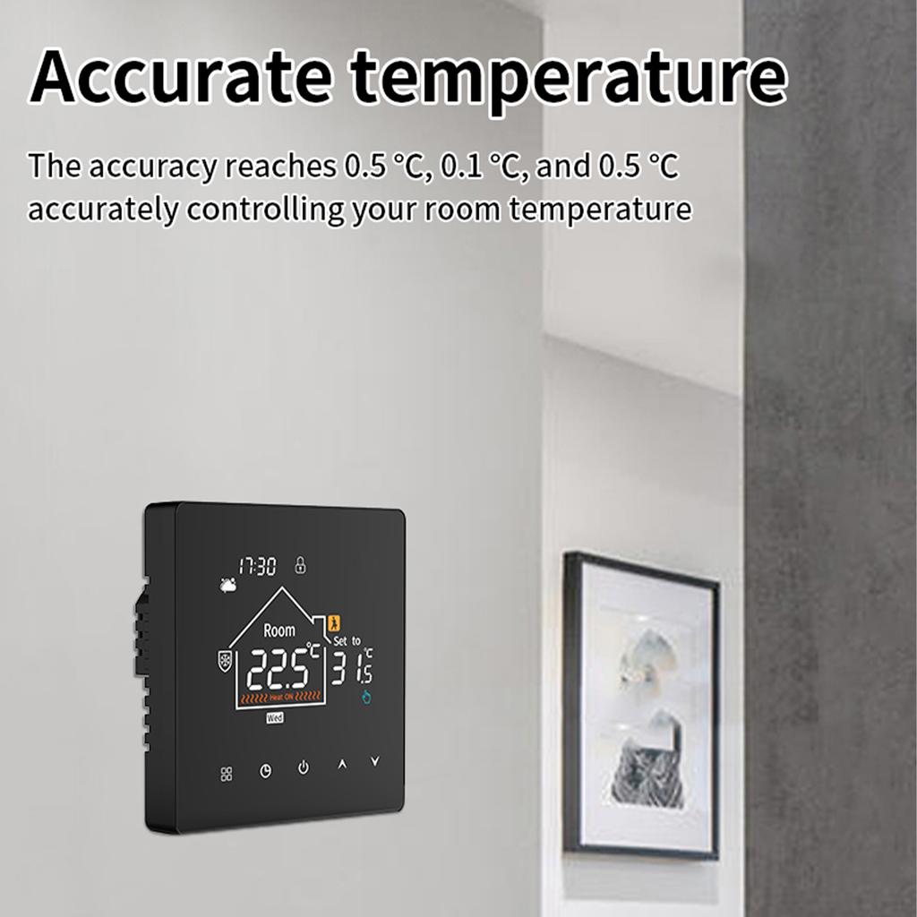 Smart Thermostat Electric Heating System Programmable Floor Temperature Controller for Home No Wireless Fidelity