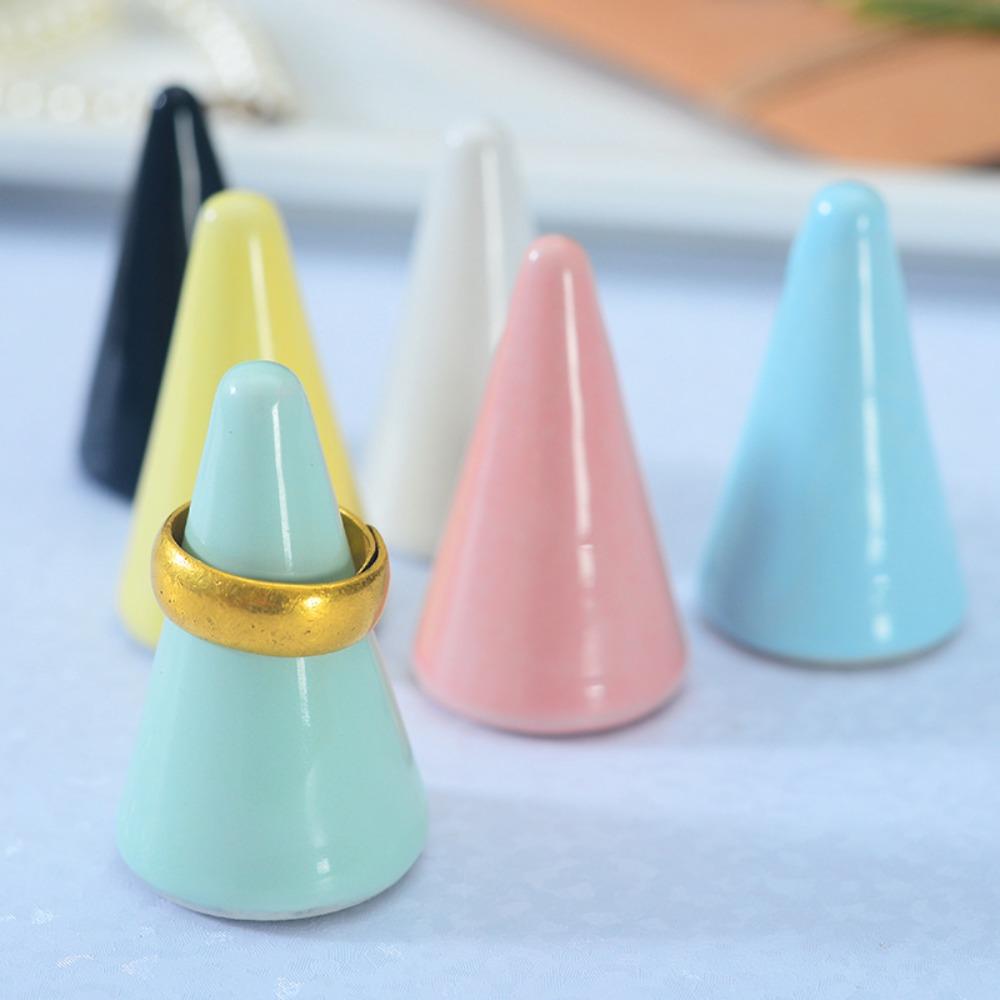 Ceramic Small Organizer Tray Jewelry Display Stand Ring Holder Jewelry Packaging Ring Display Rack