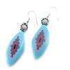 [J8691] - Blue 'Cheyennes' Designer Earrings