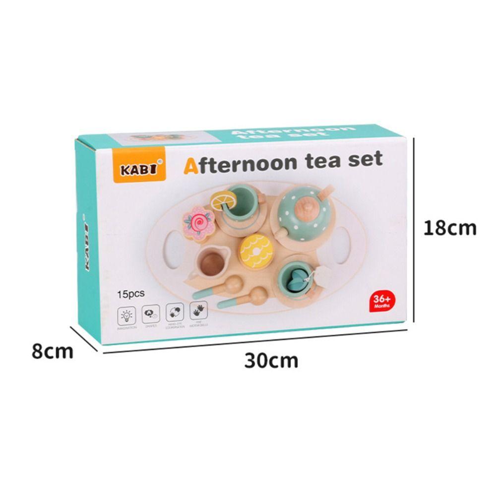 Food Afternoon Tea Set Toy Timbered Early Educational Toys Children Toys