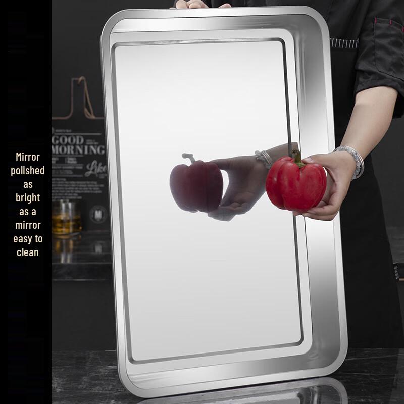 SAYOU Extra Large Commercial Stainless Steel Tray