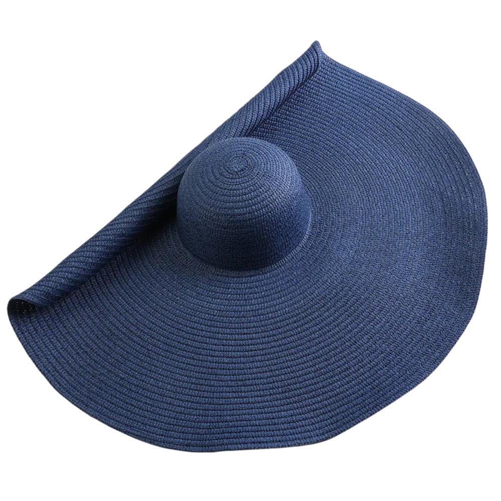 Boho Style 70cm Wide Brim Sun Hat Sunscreen Summer Beach Sun Hat Diameter Large Straw Hat  Outdoor