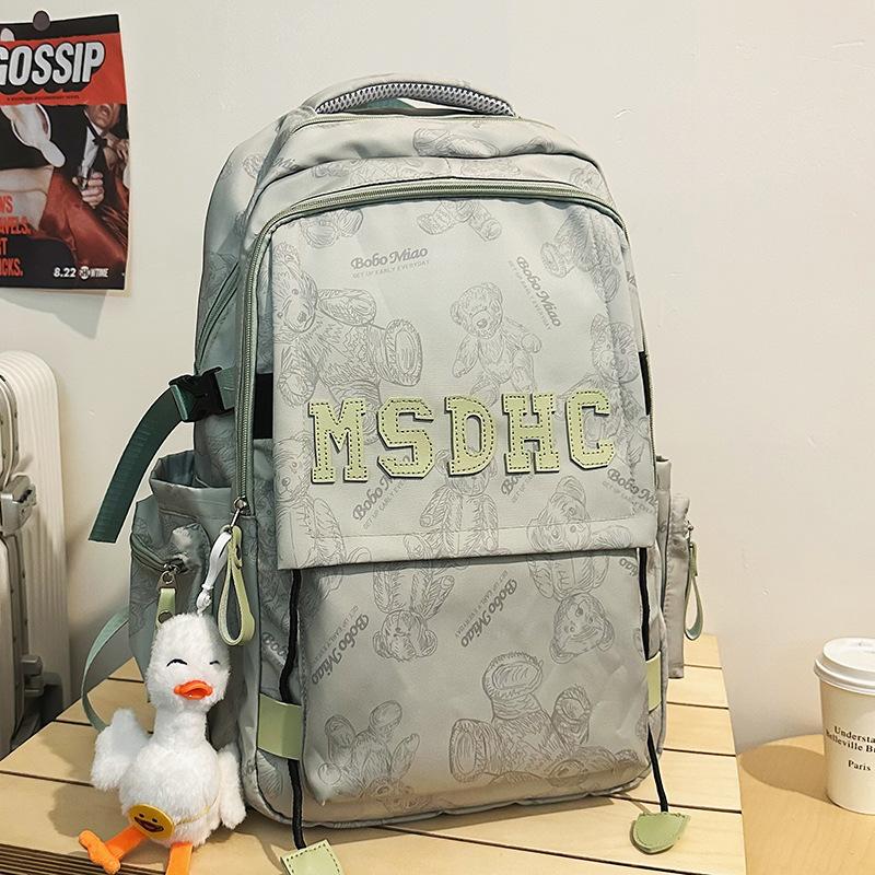 Primary School Girls Junior High School Students Burgundy Large Capacity Boys Backpack College Students Backpack