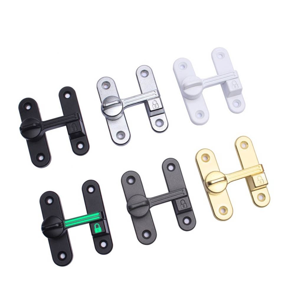 90/180 Degree Sliding Door Lock Zinc Zinc Zinc Alloy Door Catch Bolt Protable Door Hasps Window
