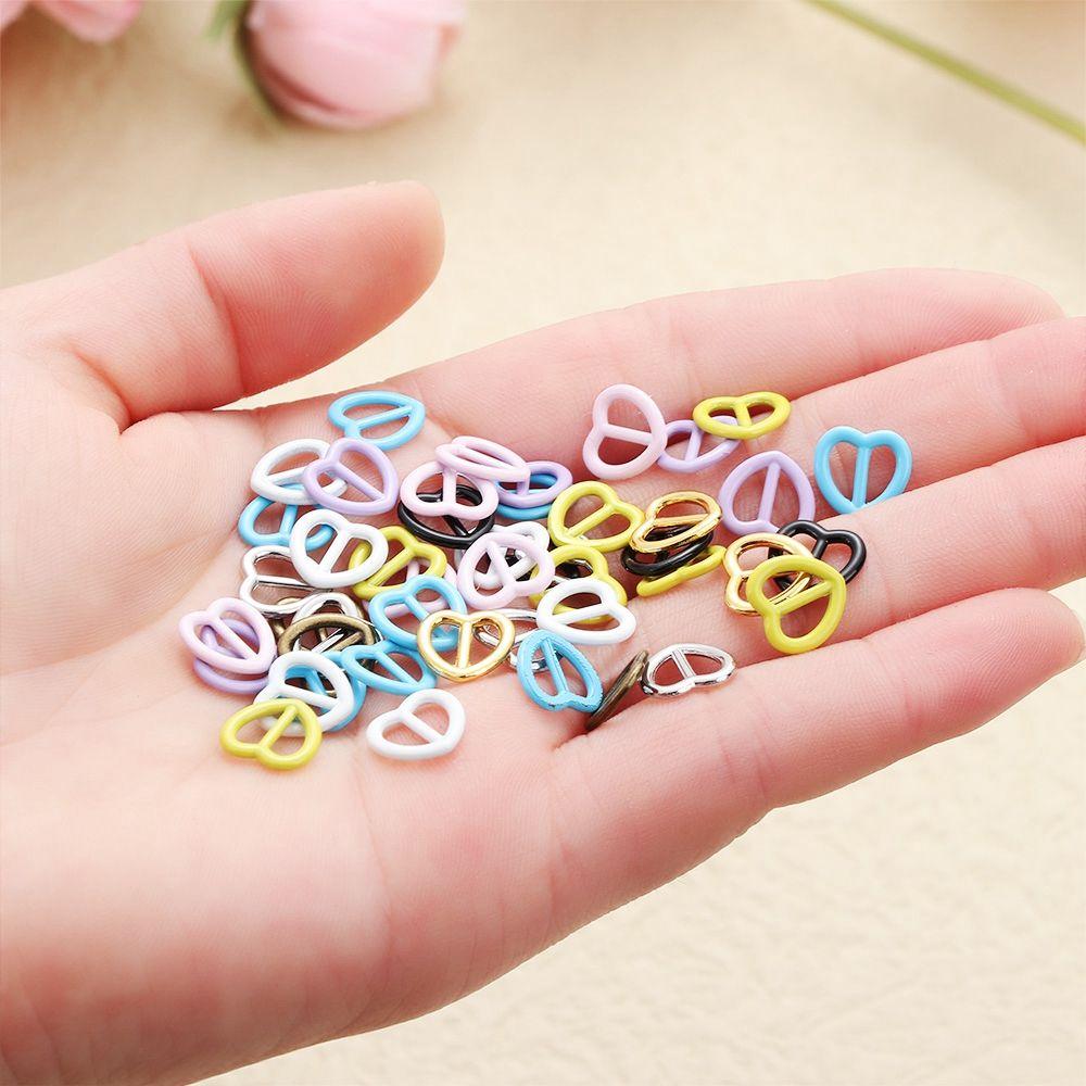Ultra-small Stuffed Toys Diy Dolls Buckles Heart Shape Buckle Belt Buttons Doll Bags Accessories