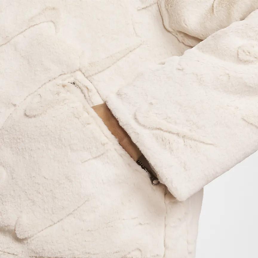 Nike Спортивная одежда Essential Outdoor Повседневная Спортивная Куртка Поло Женские Куртки Светло-красно-Деревянно-коричневый Черный FV8020104