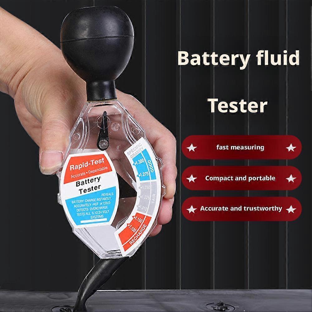 Battery Fluid Hydrometer Battery Tester Battery Liquid Concentration Tester Battery Water Specific Gravity Meter Battery Flat Test