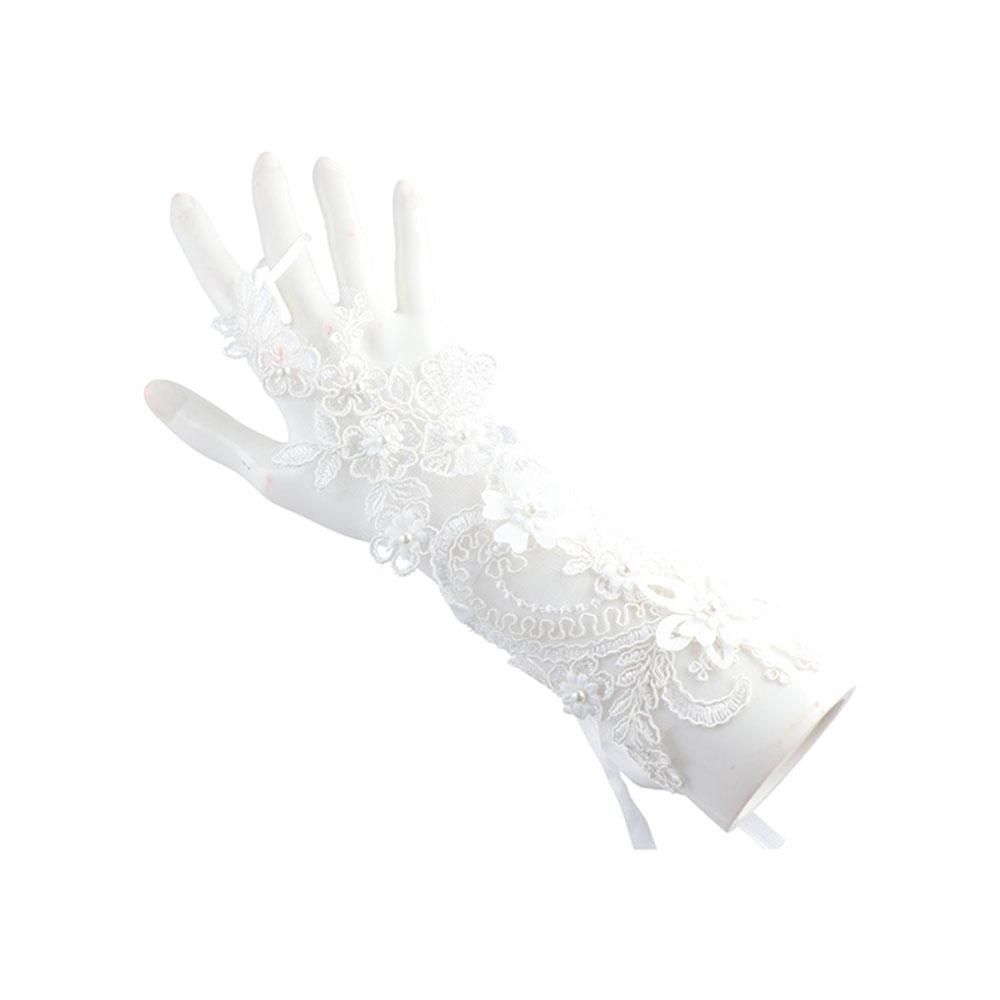 Свадебные митенки, перчатки без пальцев, митенки с кружевом и бантом, свадебные перчатки, перчатки с бантом, женские перчатки