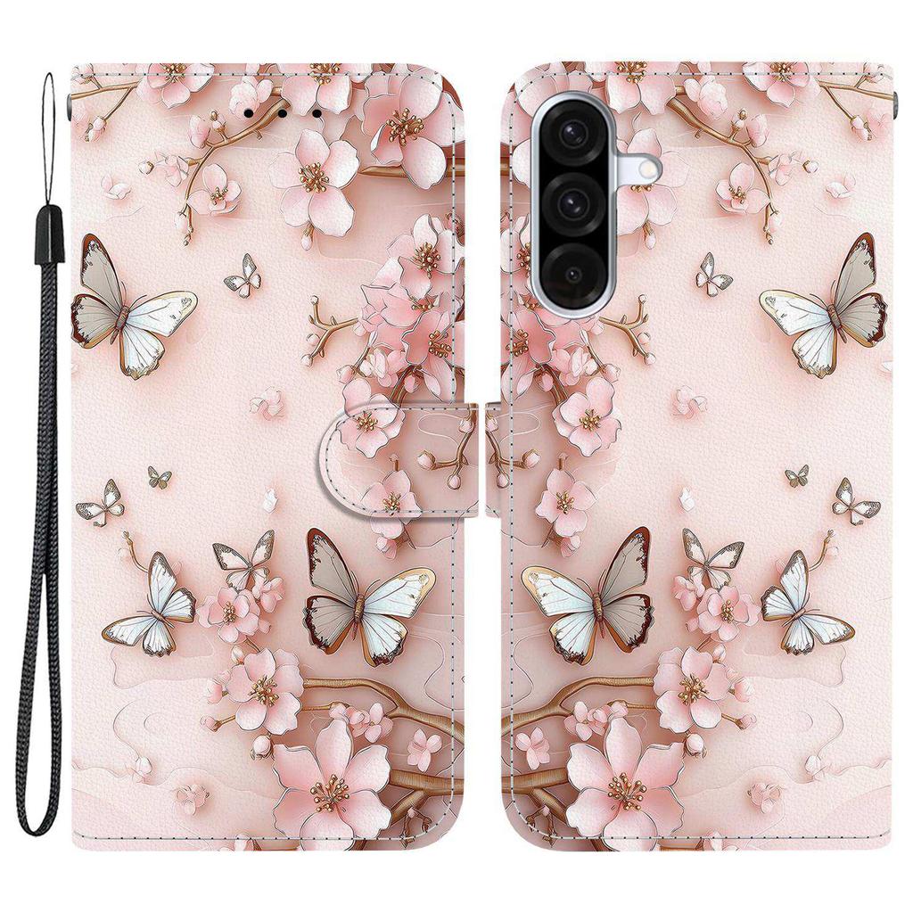 For Samsung Galaxy A36 5G Wallet Case Pattern Printing Leather Stand Phone Cover with Strap