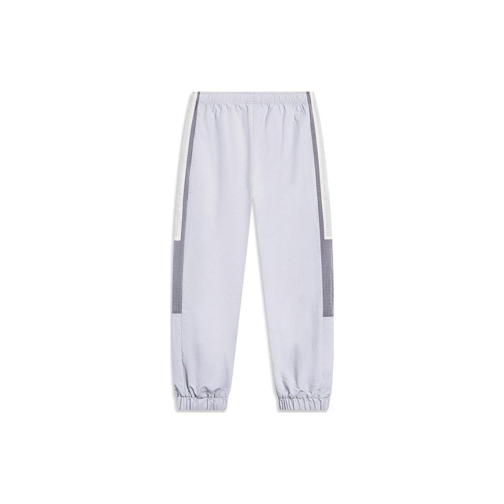 Li-Ning Мужские брюки-джоггеры Sports Life Series с цветными блоками Chuan-Stone-Gray AYKT405-4