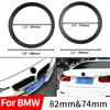 2 шт. Логотип окружающего кольца для BMW 3 4 серии 82 мм и 75 мм эмблема передняя задняя черная аксессуары