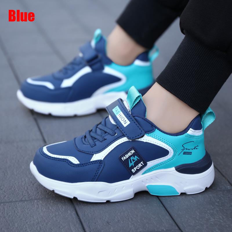 Новые модные детские кроссовки, повседневная уличная прогулочная обувь для мальчиков, удобные и противоскользящие сетчатые кроссовки, размеры 28-40