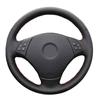 Customized DIY Car Steering Wheel Cover For BMW E90 320 318i 320i 325i 330i 320d X1 328xi Black Leather Braid For Steering
