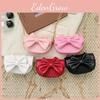 Bow Decoration Cute Solid Color Children Shoulder Chain Bag For Outings Casual