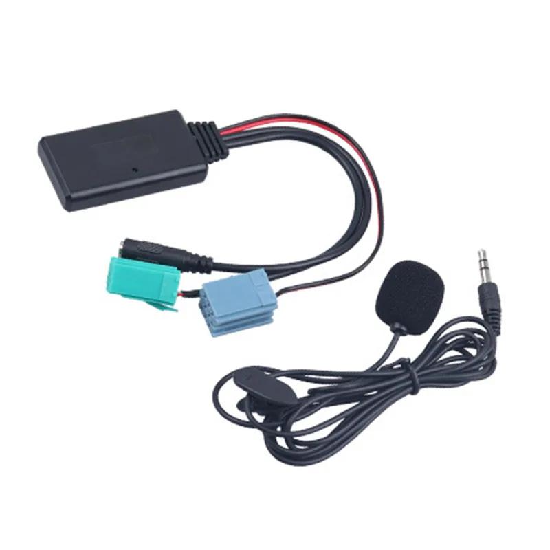 Автомобильный Bluetooth-совместимый 5.0 Aux кабель микрофон Handsfree мобильный телефон бесплатный адаптер для звонков для Renault Megane Espace Kangoo