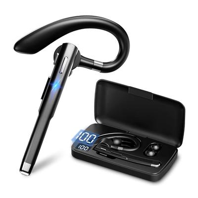 Гарнитура Meisei Bluetooth 5.3, Беспроводной наушник для одного уха, Амбидекстральные наушники, Бизнес-гарнитура с ушным крючком, Шумоподавление, Встроенный микрофон,