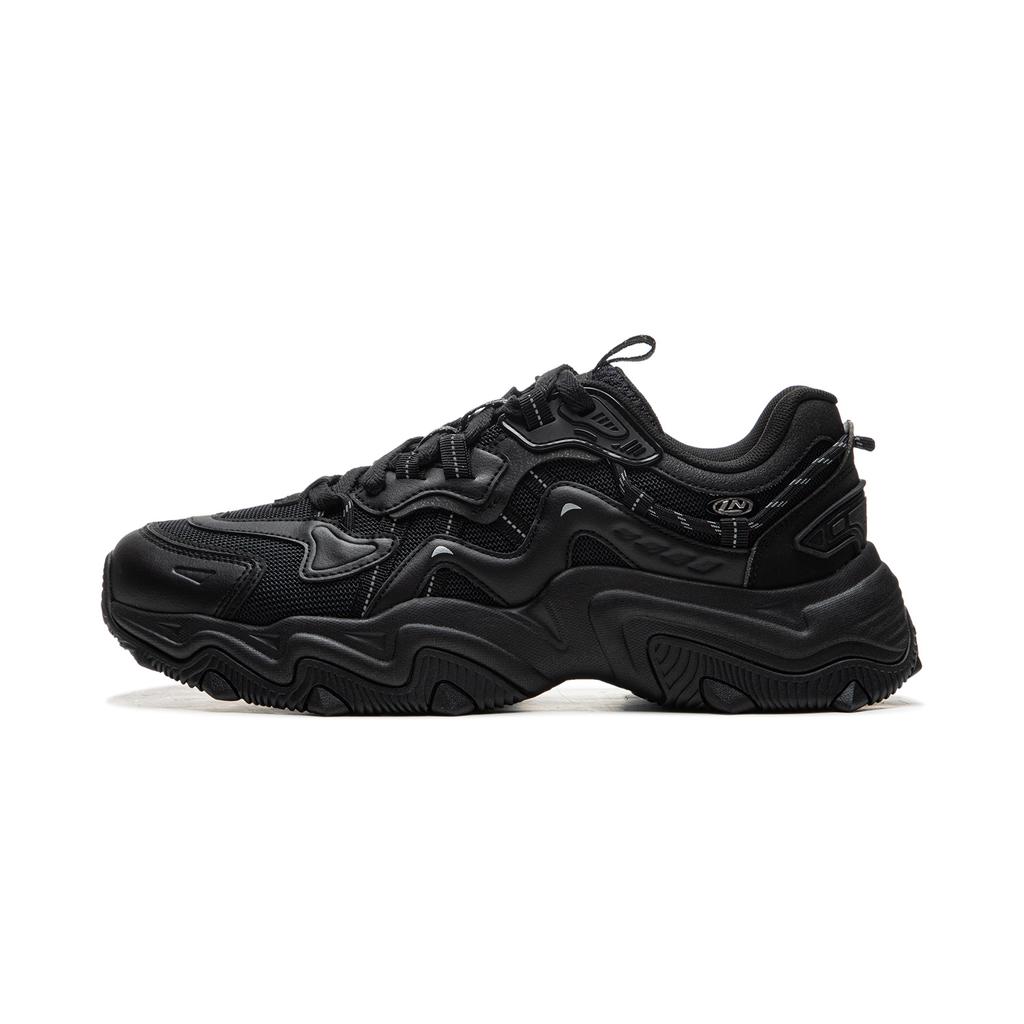 Li Ning Cat Paw Lite 2 Модный тренд Амортизация, Износостойкие Низкие Повседневные Кроссовки Мужские Черные AGCU449-4
