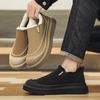 Unisex Warm Lined Slip On Thick Sole Sneakers Walking Shoes Everyday Walking and Casual Wear Commuting and Travel Sizes 39-46