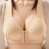 Front Buckle Large Size Thin Section No Steel Ring Women's Gathered Underwear Anti-sagging Breast-receiving Bra