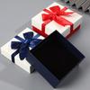 Квадратная подарочная коробка с лентой-бантом День святого Валентина Подружка невесты Свадьба День рождения Подарочная упаковочная коробка с крышкой Портативная коробка для упаковки ювелирных изделий