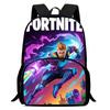 15 Inch Fortnite Cartoon Backpack Unisex for Boys Girls with Front Pocket Lightweight Student School Bookbag Large Capacity