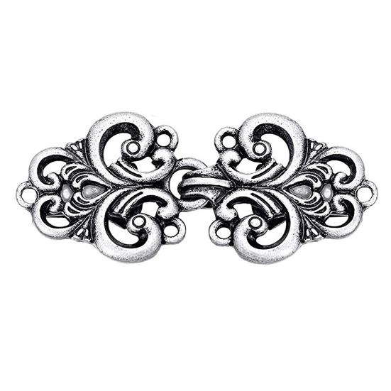 3 Pcs Shawl Collar Clip Buttons Retro Design Sweater Cardigan Clips Electroplated 3 Styles Shawl