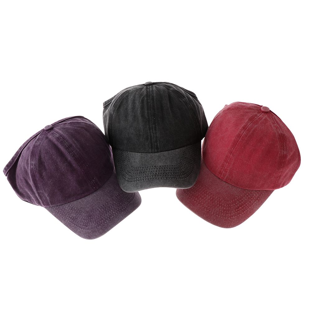 Half-Empty Top Adjustable Messy Bun Ponytail Cap Women's Baseball Cap Hip Hop Caps Sun Visor Hat