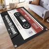 Retro Cassette Tape Design Rug, Classic Style Non-slip rug suitable for living room and bedroom sofas sofas