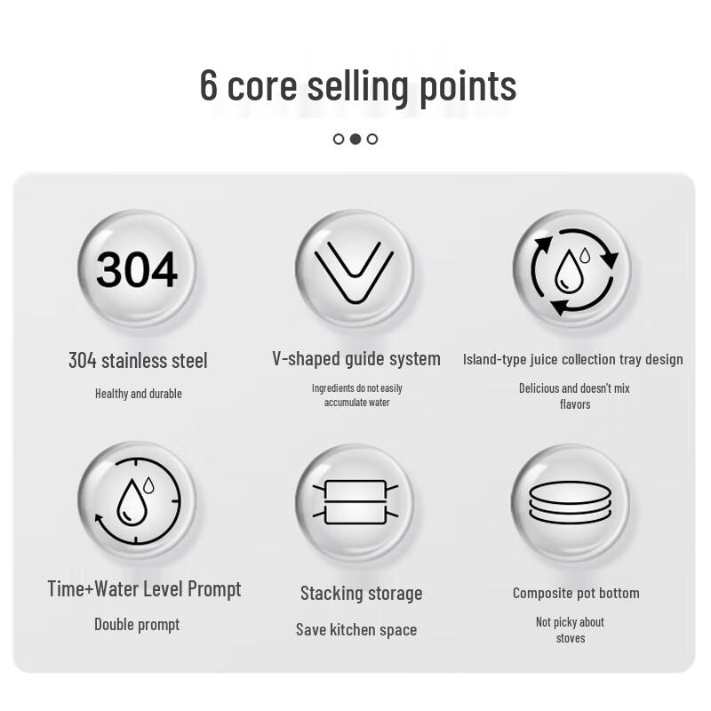 Supor 30cm 3-Layer 304 Stainless Steel Steamer Pot