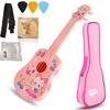 Kids Ukulele 21 Inch Musical Instrument Cute Ukulele Gift with Gig Songbook and Pick for Beginners Bag, Strap, Kids, Adults, (Cat Pattern)