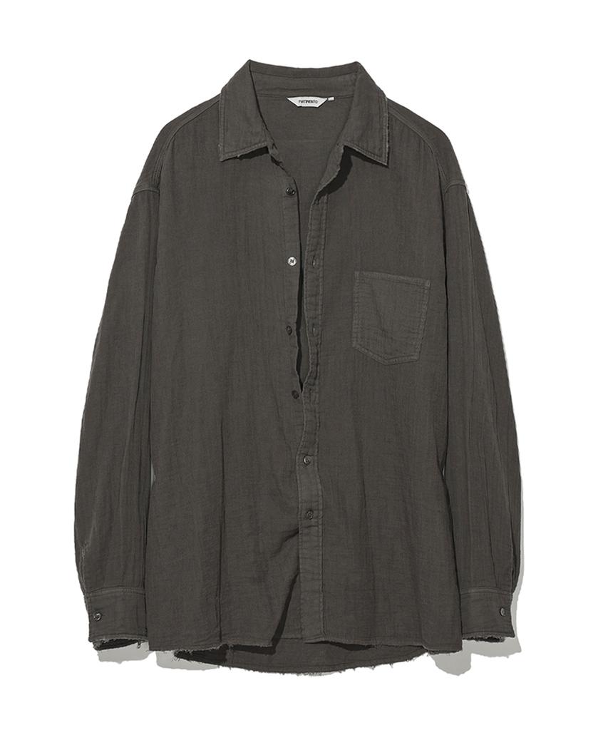 PARTIMENTO Pigment Raw Natural Shirt Khaki