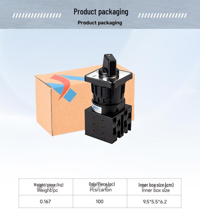 Zhuochao LW42A2-2026/OF101 Dual-Section Tri-Position Single-Hole Universal Cam Switch