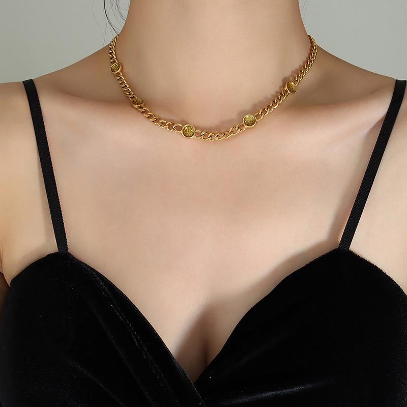 Знаменитости Темперамент Тенденция Дизайн Чувство Свет Роскошь Капля Масло Смешанный Блеск Порошок Ожерелье Браслет Комплект Ювелирных Изделий