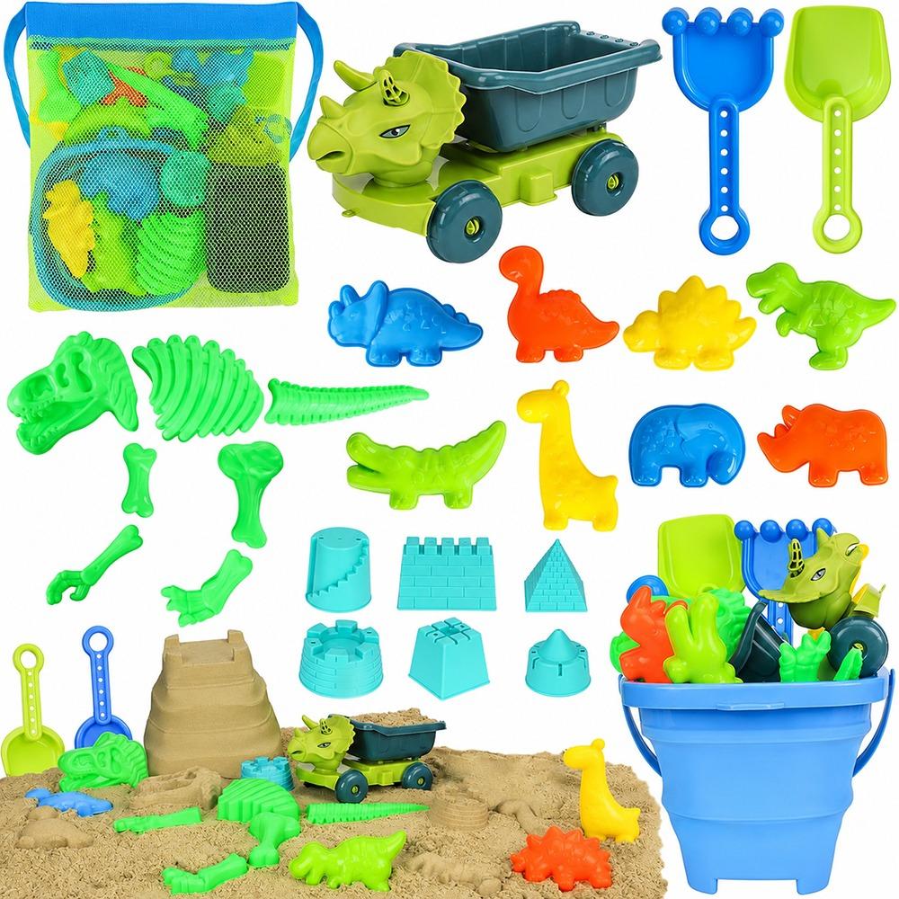 18/20/22/26PCS Mixed Shape Beach Toy Set Sand Model Sand Mold Toys Travel Sand Toys Travel Use