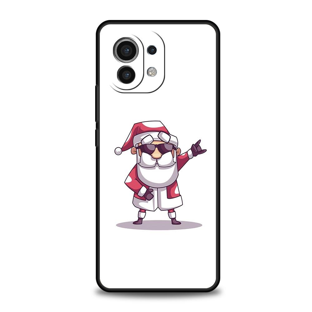 Чехол для телефона для Xiaomi Mi 15 14 14T 13T 12T Pro 12 13 11 Lite 5G 11T X6 X5 Pro Мягкий ТПУ Чехол Мультяшный Новый Год Рождество Санта