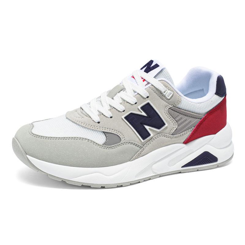 Универсальные кроссовки для папы: Модные дышащие кроссовки на толстой подошве с классическим логотипом N для мужчин и женщин