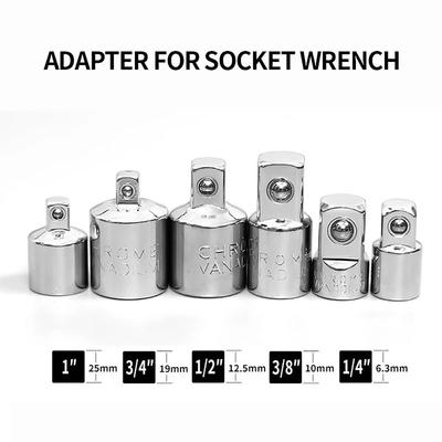 1 шт. 1/4 3/8 1/2 дюйма храповой ключ втулка головка адаптер конвертер гнезд прочный адаптер гнезда