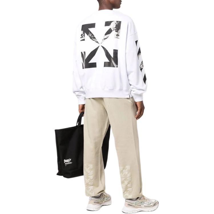 OFF WHITE Худи мужское FW21 Белое OMBA054F21FLE0110110