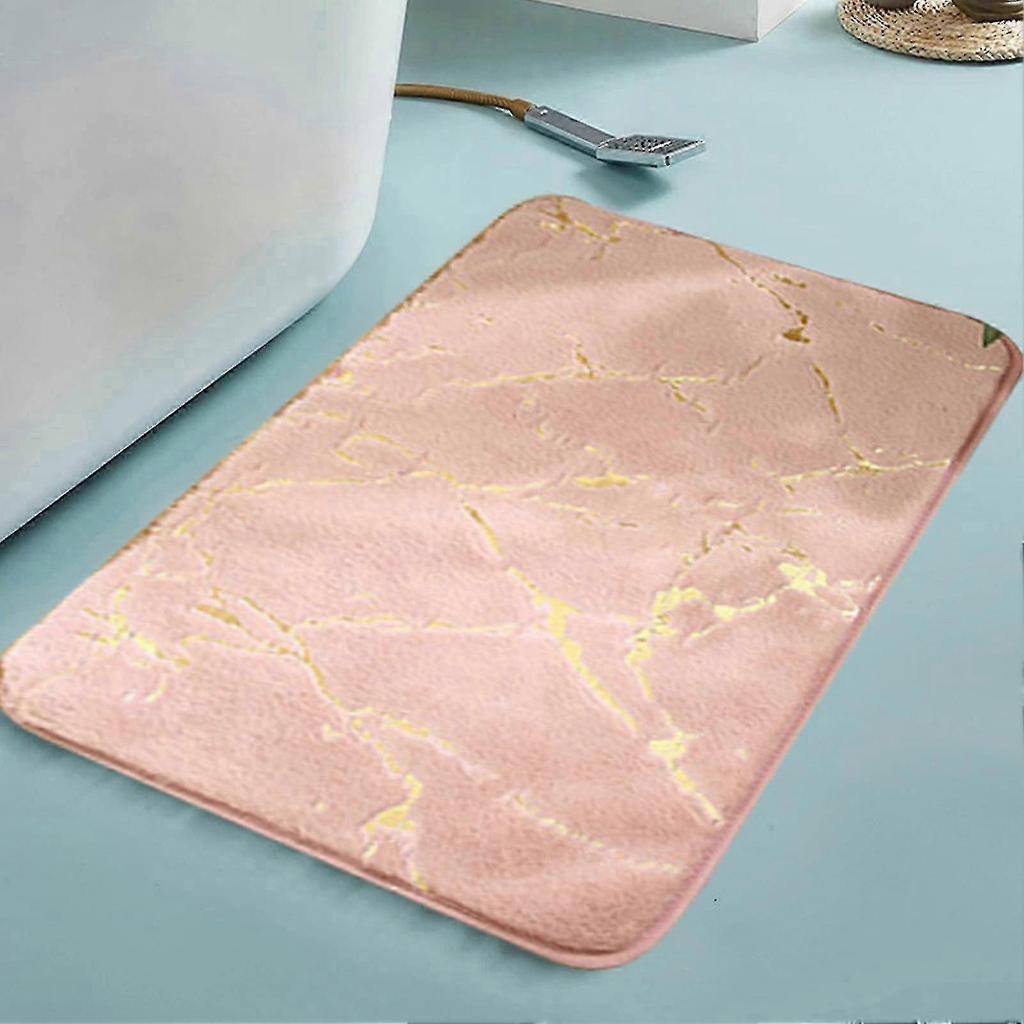 Bath Mat Non-slip Quick Dry Polyester Granite Surface Shower Rug For Home - Ri