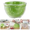 Сливная корзина Двухслойное ведро для хранения фруктов и овощей Чаша для нарезки салата Многофункциональная нарезка для резки Чаша для измельчения овощей Измельчитель для овощей Спиннер