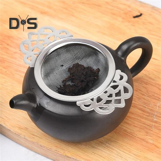 Фильтр для чая однотонный, легкий, двухслойный, с ручкой, фильтр для помешивания чая, бытовые принадлежности