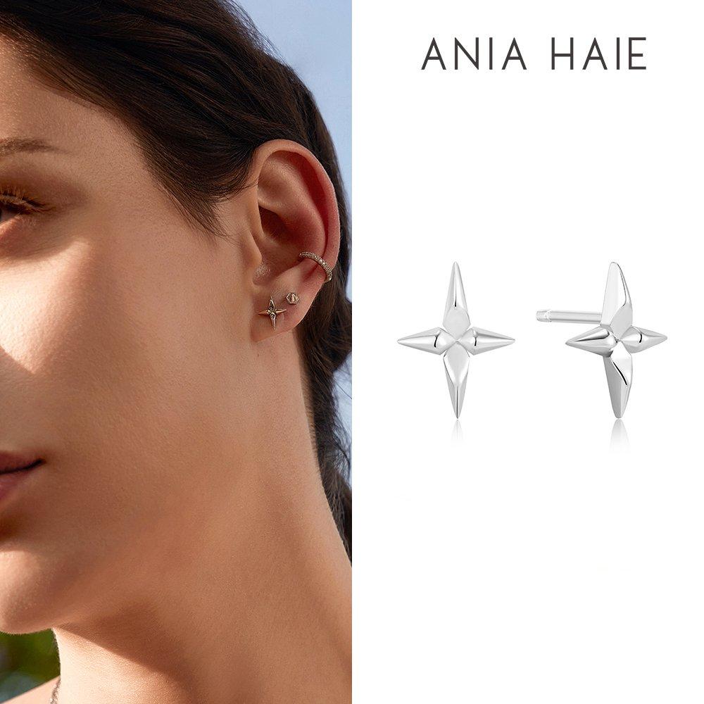 Cross 925 Silver Stud Earrings E053-02H