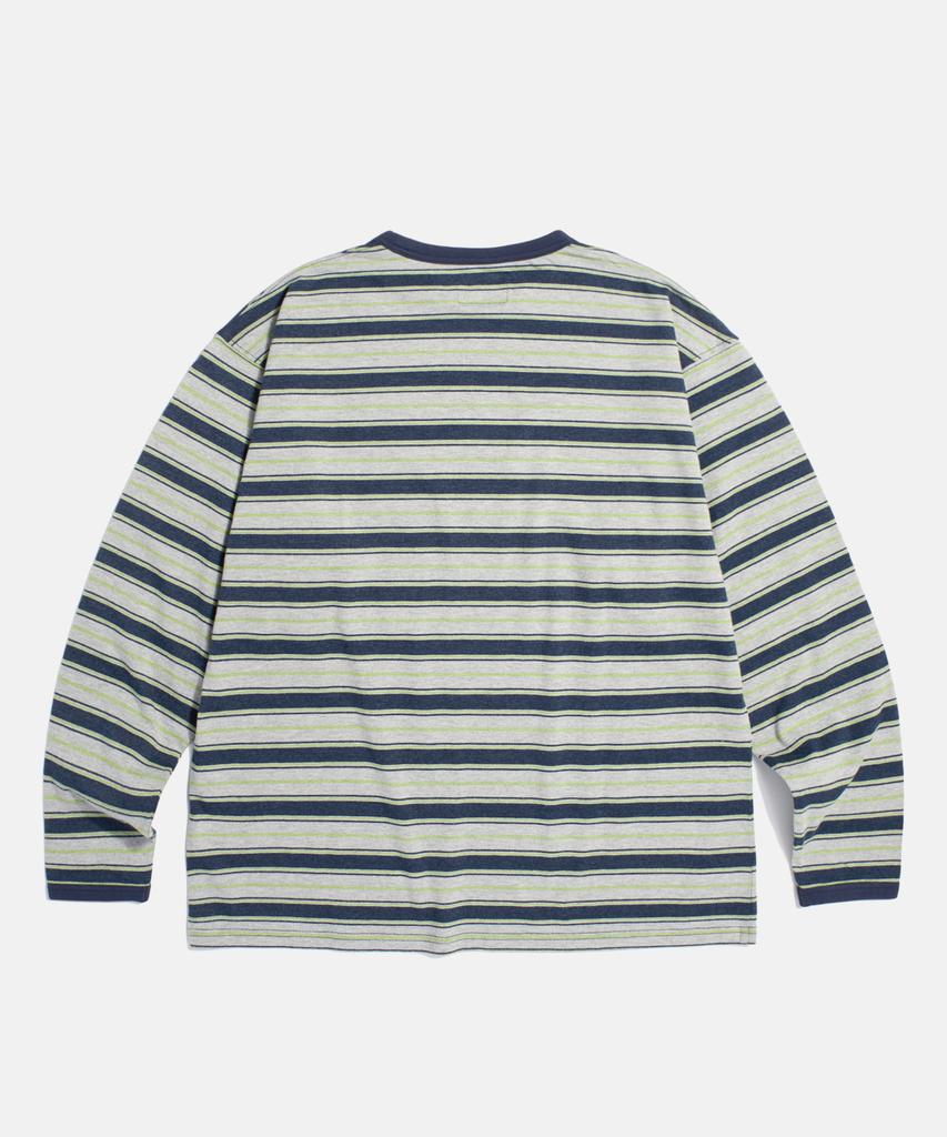 ESPIONAGE Multi Border L/S Tee Gray