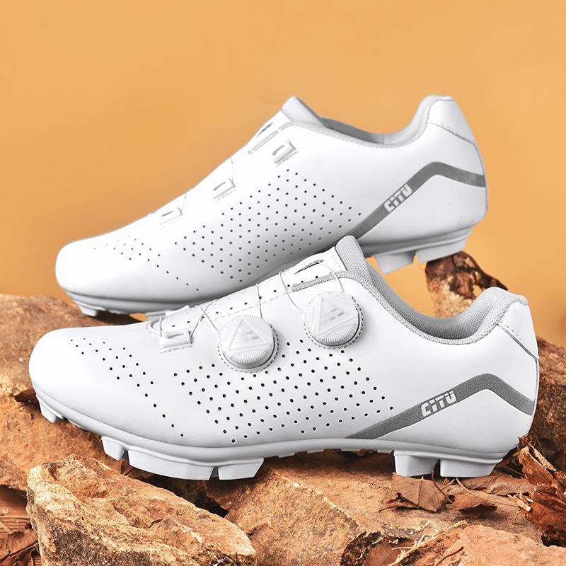 Couple outdoor professional mountain bottom road bike lock shoes bicycle non-slip and wear-resistant cycling shoes