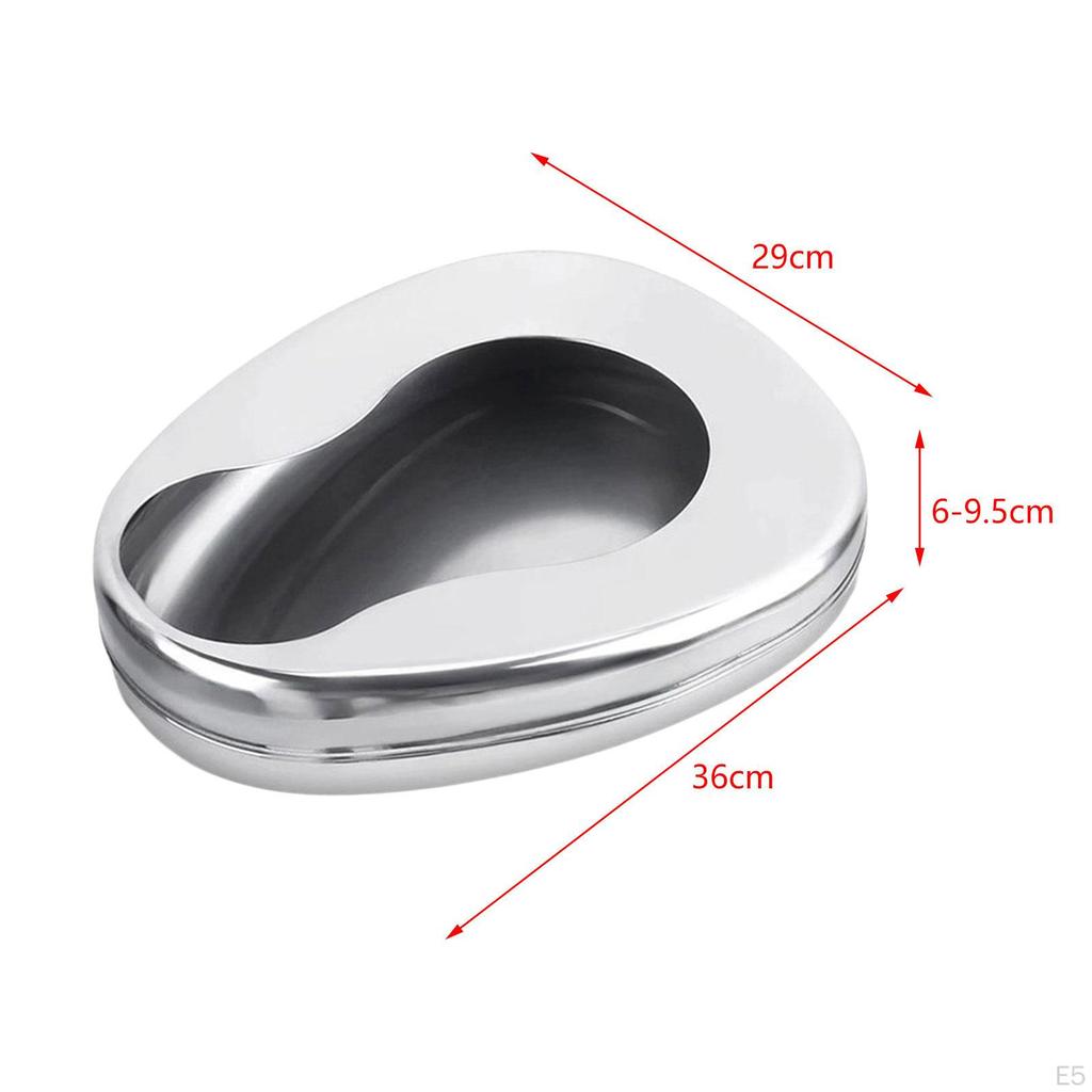 Stainless Steel Bed Pan for Elderly Home Use