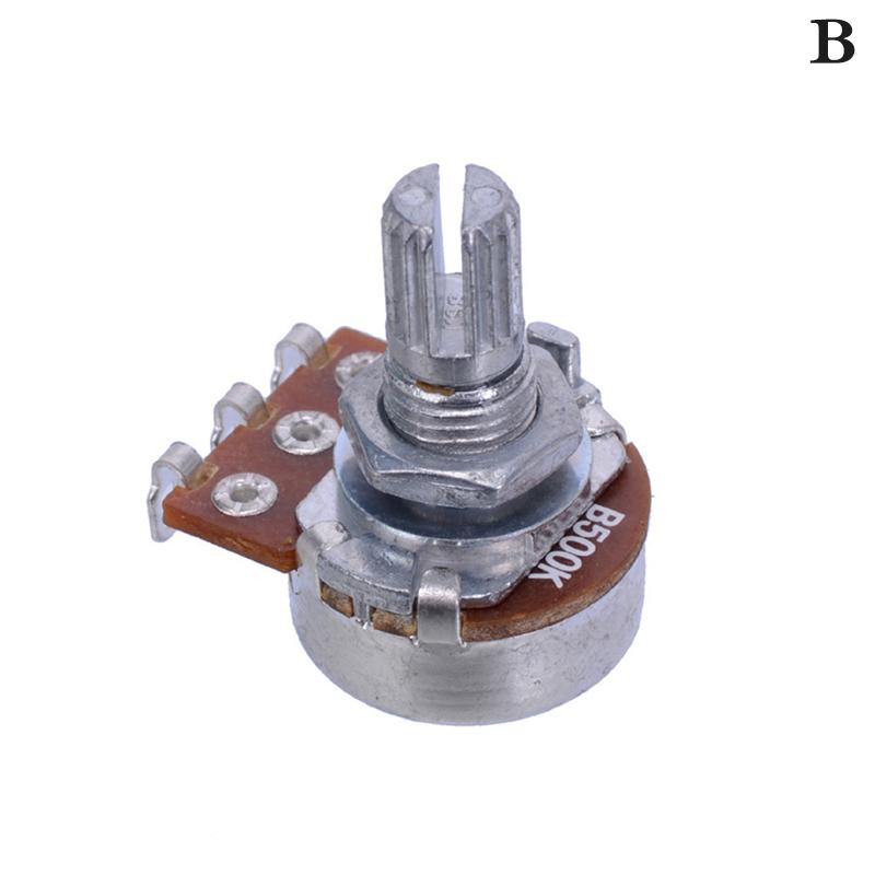 A500K B500K A250K B250K A50K B50K A25K B25K Потенциометр Шлицевой Маленький Пот Электрогитара Бас Эффект Усилитель Тон Громкость 18 Мм Вал Части