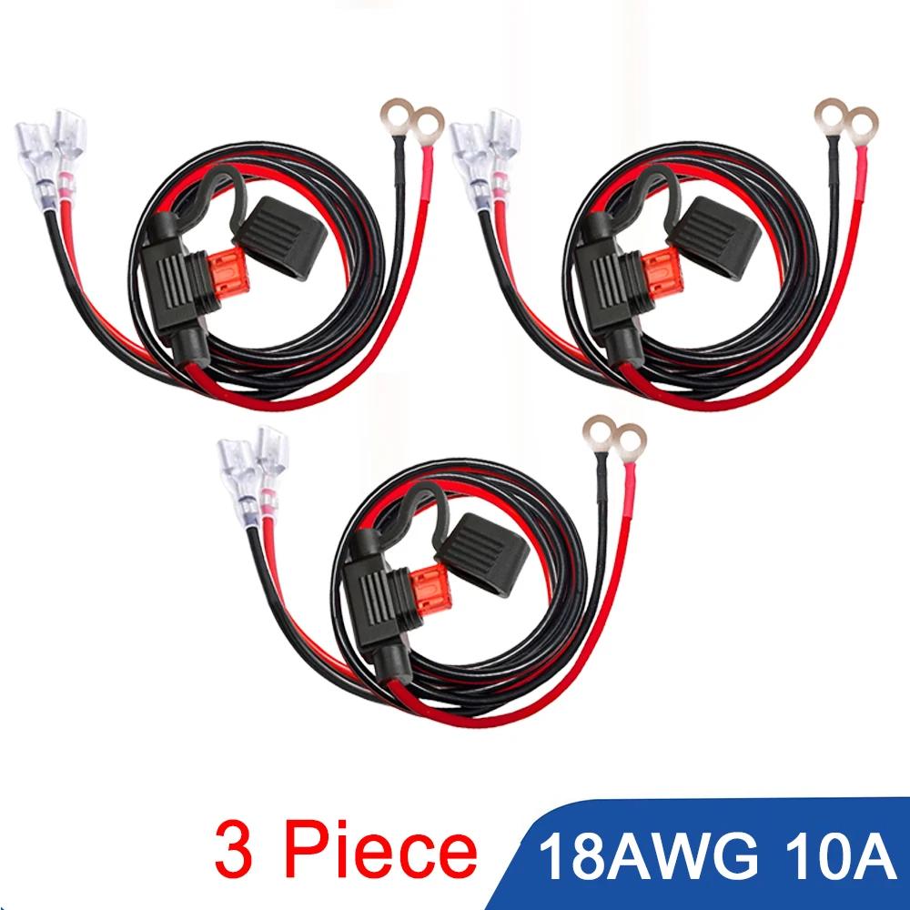 KEBIDU Автомобильное USB-зарядное устройство Розетка Кабель 60 см Жгут проводов Разъем Шнур 18AWG С предохранителем 10А для Автомобиля Морского транспорта Мотоцикла Квадроцикла Дома на колесах Переоборудования