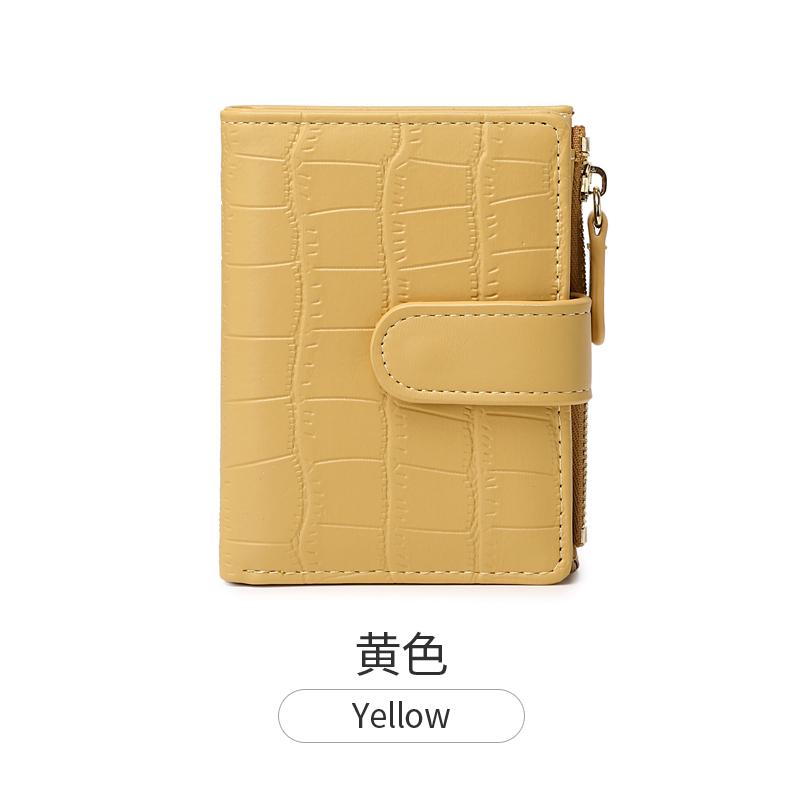 Новый минималистский женский кошелек, высококачественный короткий кошелек для монет из искусственной кожи, модный женский кошелек с двойным сложением и нулевой ручкой